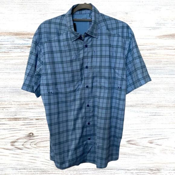 Under Armour Men's Blue Tide Chaser 2.0 Plaid Short Sleeve UPF 30 Size Small - Picture 1 of 12